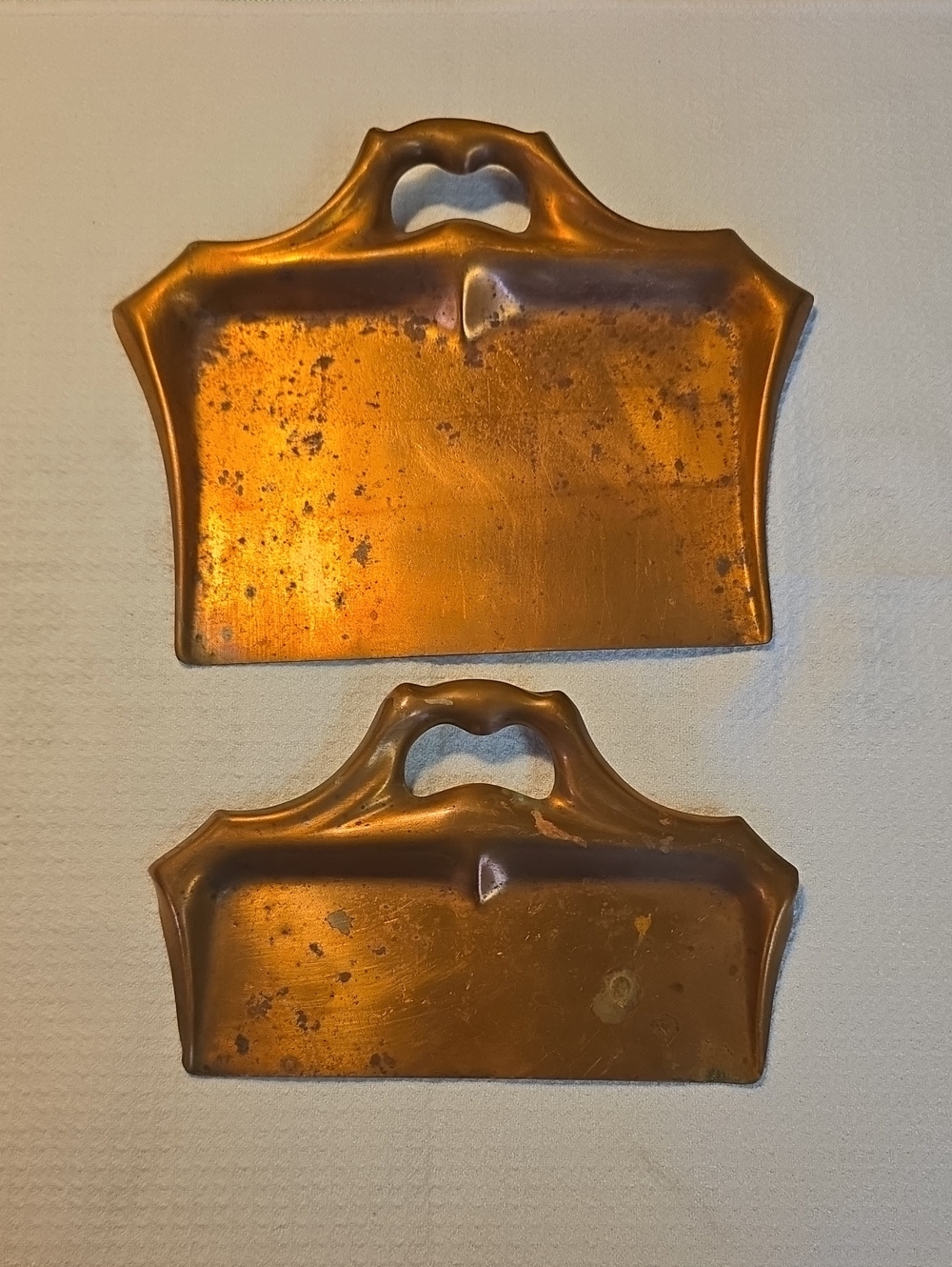 Vintage Copper Butler Crumb Scraper - Set of 2